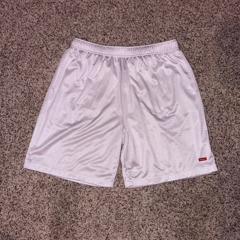 Supreme White Basketball Shorts